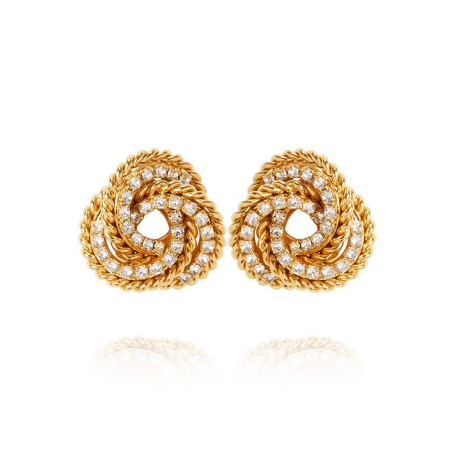 Hovedbilde Juliette Earrings Gold Crystal 