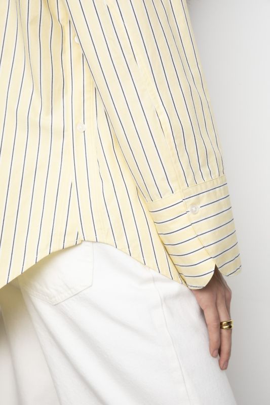 Nell Shirt Light Yellow Stripe 