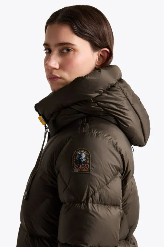 Janet Hooded Down Jacket Antique Bronze 