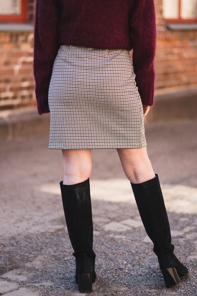 Hovedbilde Corinne Skirt Toasted Coconut Check
