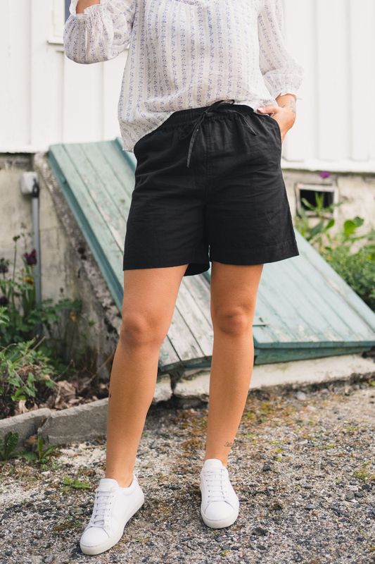  Shea Linen Shorts Black 