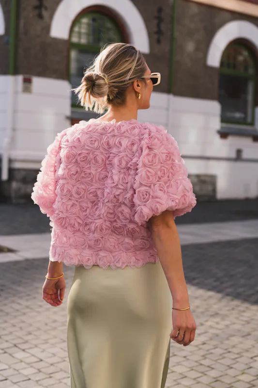 Aisa Flower Blouse Rose 