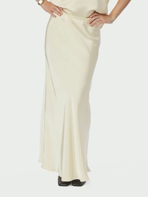 Hovedbilde Vicky Heavy Sateen Skirt Light Yellow 