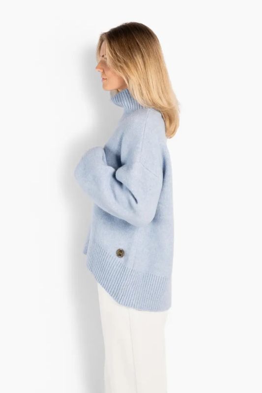 Fam Patch Short Sweater Skyway 