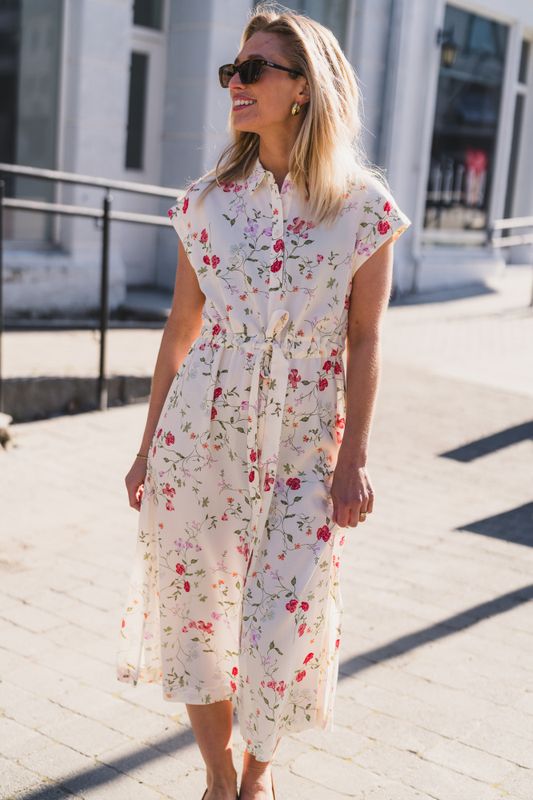 Asina CS Midi Belt Dress Pristine Botalia 