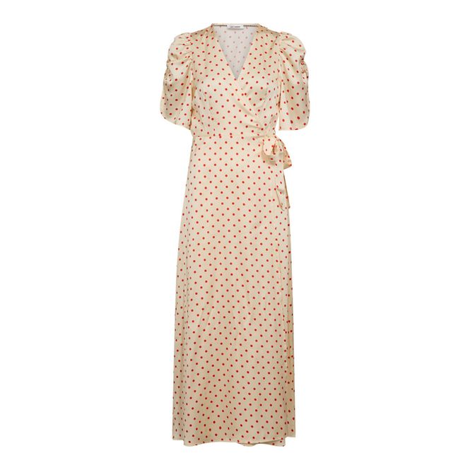 Hovedbilde Cambria Dot Wrap Dress Offwhite 