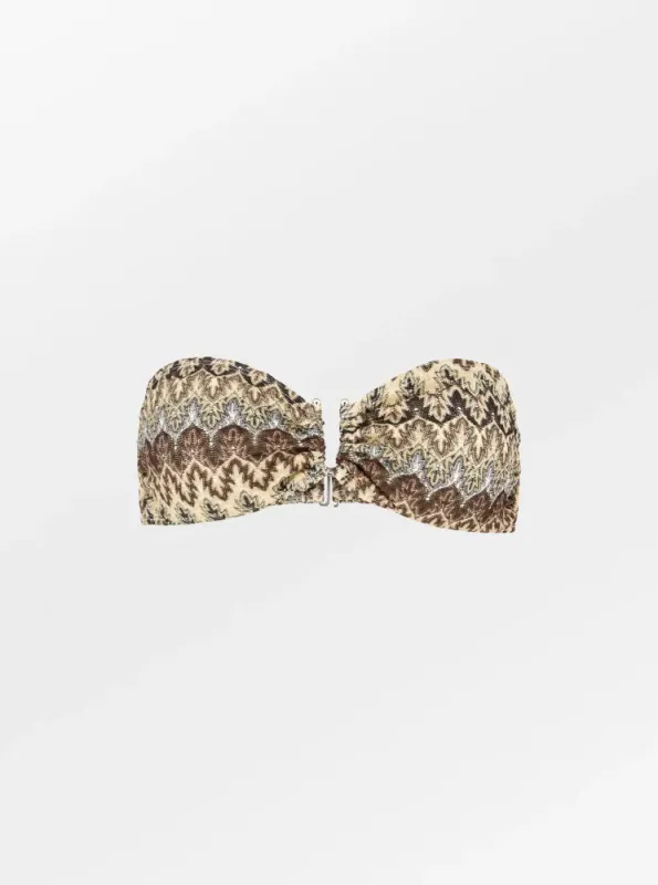 Amber Bandeau Bikini Top Mocha Brown 