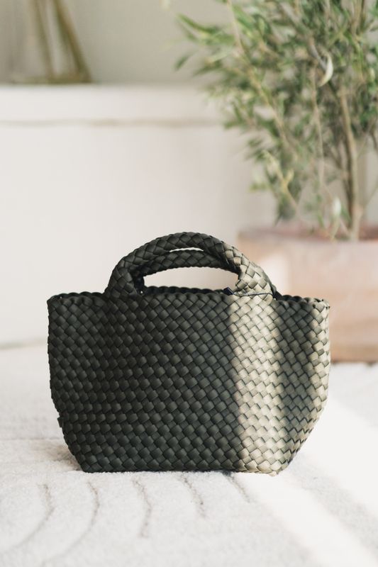 St Barths Small Tote Olive 