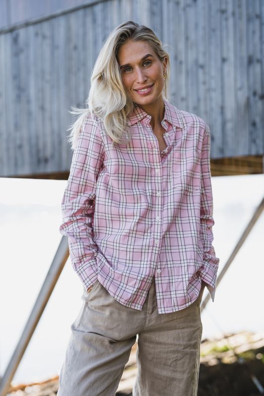 Yana Shirt Pink Check 
