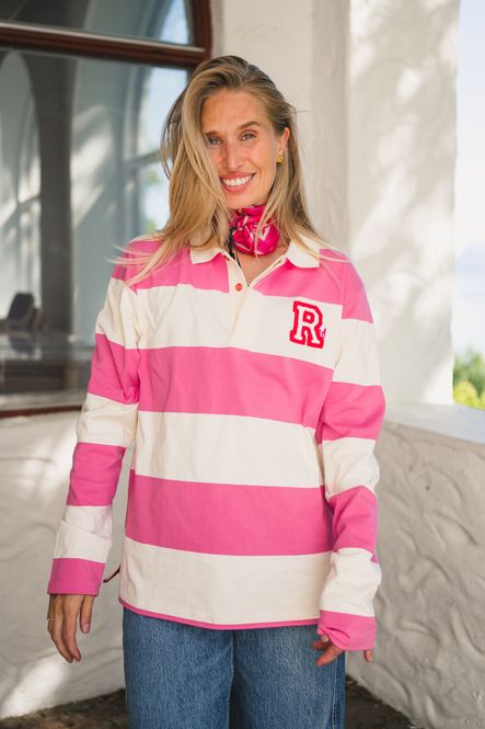 Hovedbilde R Rugger Pink Striped 