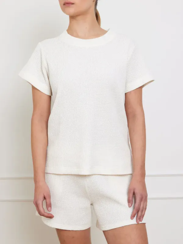 Waffle Tee Offwhite 