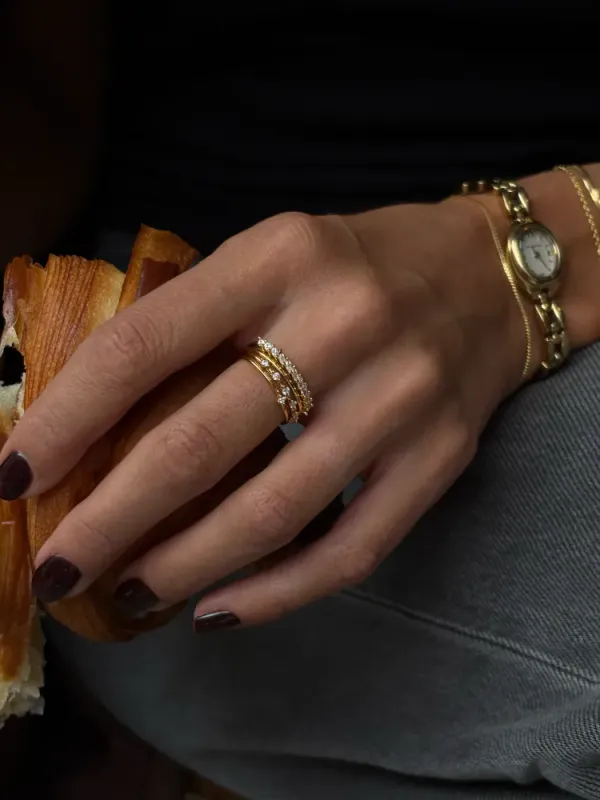 Marquise Stacker Ring