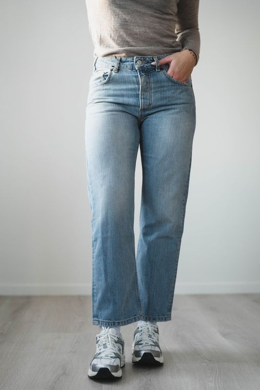 Sisli Cropped Light Blue Righe