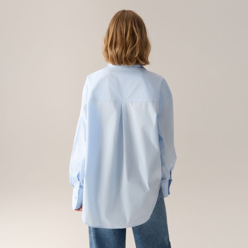 Caryn Poplin Celeste Light Blue 