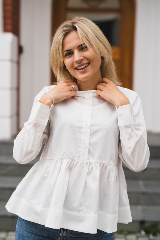 Salsy LS Shirt Star White 