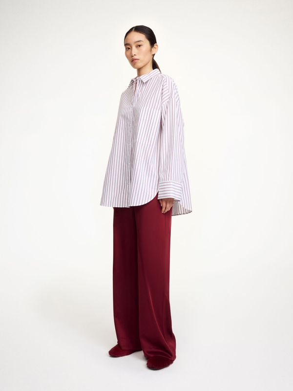 Derris Shirt Cabernet Stripe 