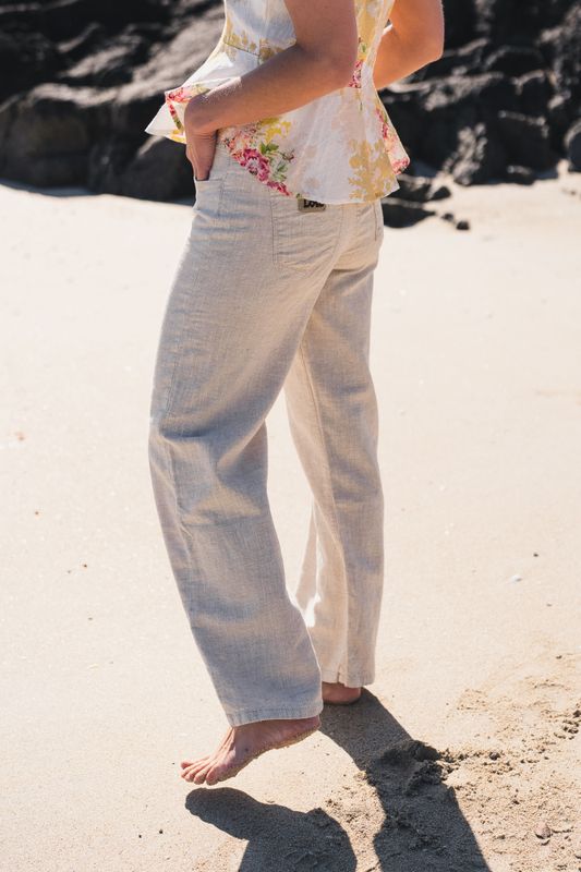 Culotte Lino Natural Rinse 