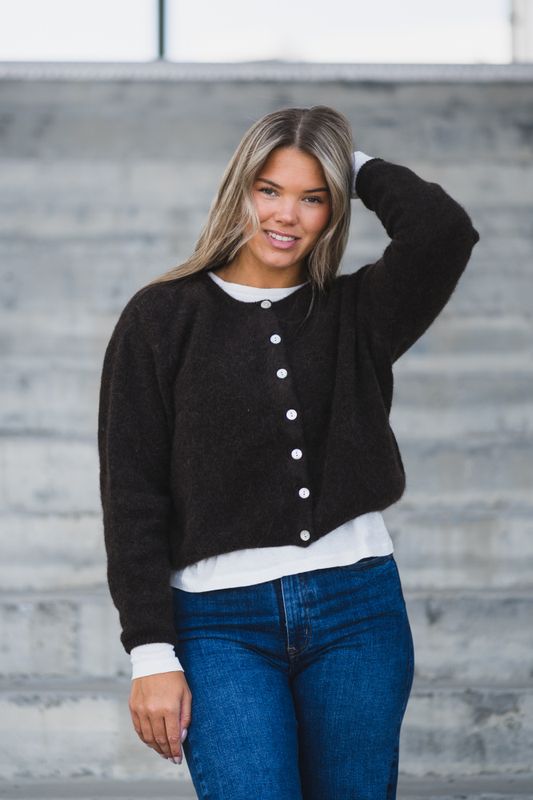 Vitow Cardigan Coffee Melange 