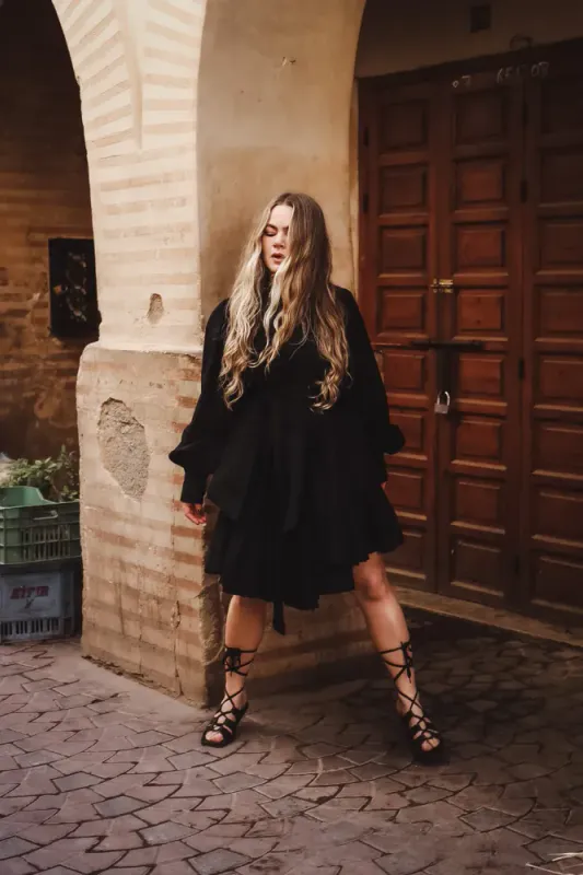 Cotton Ranch Dress Black 