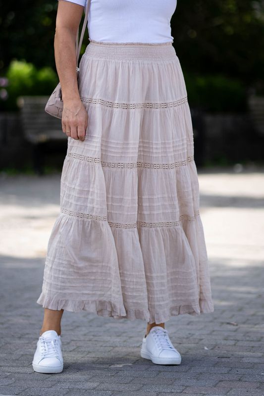 Felicia S Voile Skirt Sand 