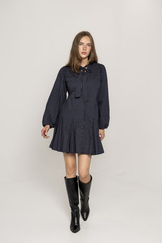 Vivienne Dress Pinstripe