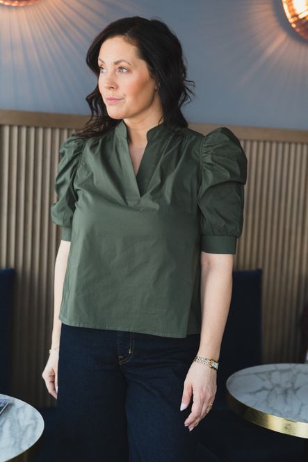 Hovedbilde Roella Poplin Blouse  Army 