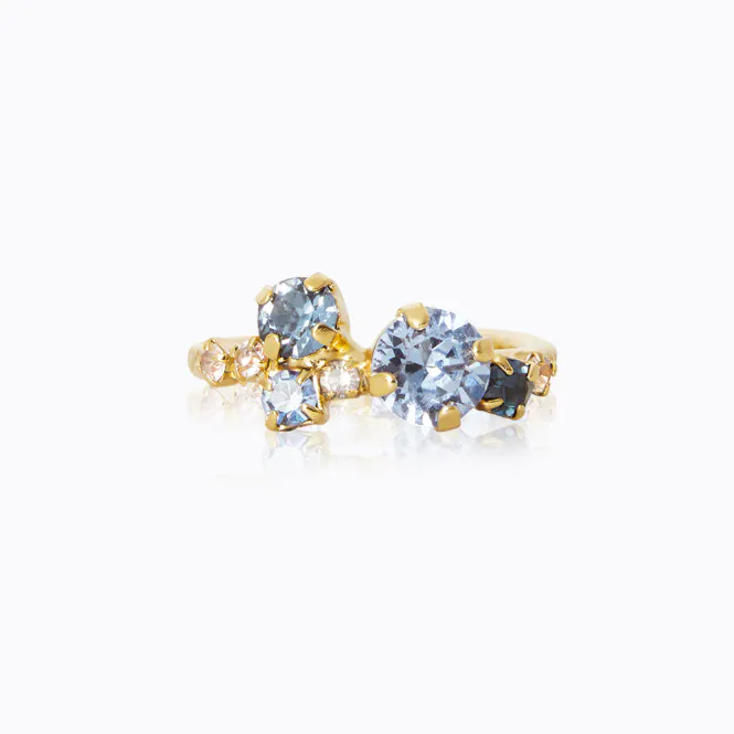 Hovedbilde Stardust Ring Gold Blue Combo 