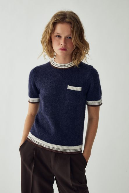 Hovedbilde Marthy Knit Navy Brown 
