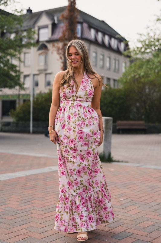 Tulip Maxi Dress V-Neck Romantic Blossom