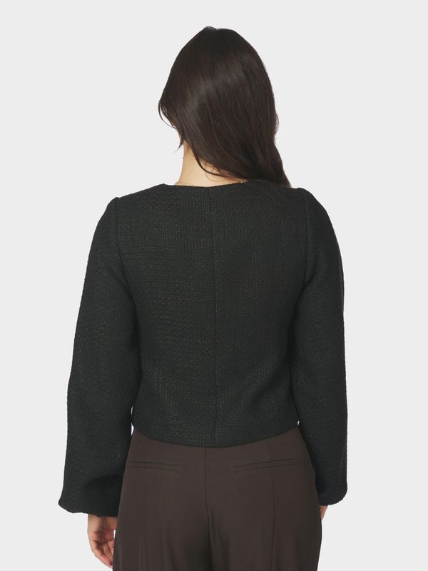 Junette Boucle Jacket Black 