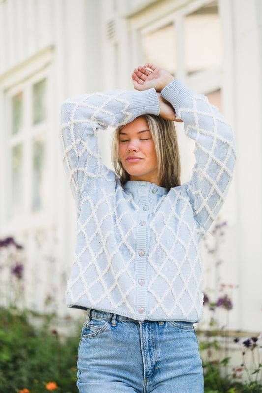 Zigly LS Knit Cardigan Skyway Birch 