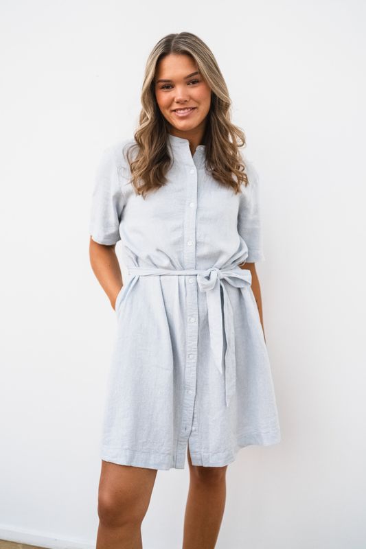 Pennie Ginia 2/4 Shirt Dress Skyway Melange