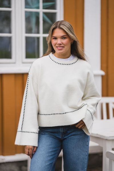 Hovedbilde Roeme Knit Stitch Blouse Offwhite 