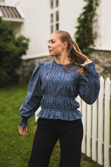 Hovedbilde Marcia Check Blouse Blue 