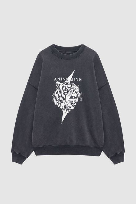 Hovedbilde Miles Sweatshirt Tiger Washed Black 