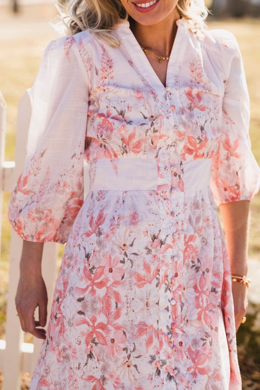 Stellar Blooming Dress Misty Rose 