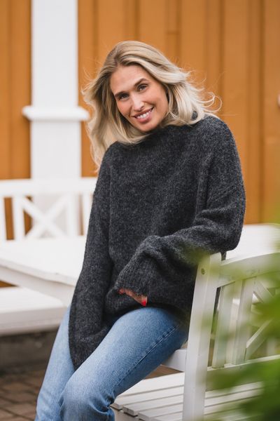 Hovedbilde Paulina Fluffy Knit Blouse Antracit