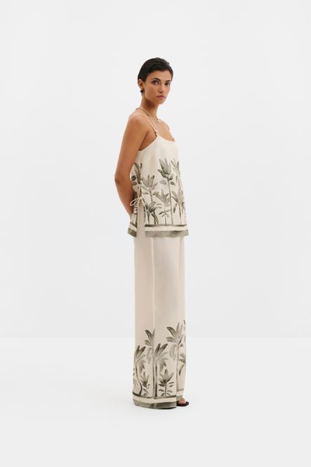 Hovedbilde Izabelle High Waist Wide Pants Palm 