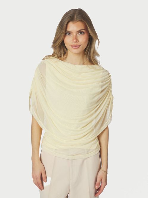 Hovedbilde Cottuna Drapy Mesh Top Light Yellow 