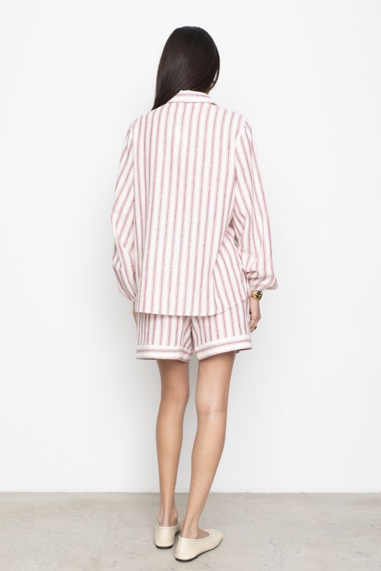 Fable Shirt Berry Stripe 
