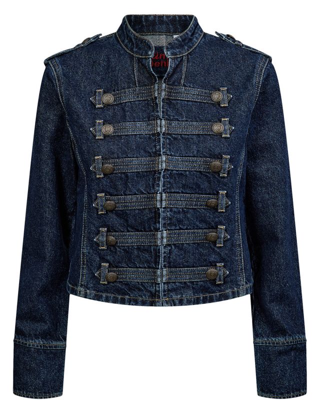Nubillie Fitted Denim Jacket Dark Blue Denim 