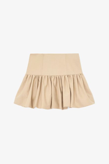 Hovedbilde Double Cotton Mini Skirt Warm Sand 