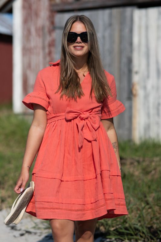 Hamilton Short Dress Georgia Peach
