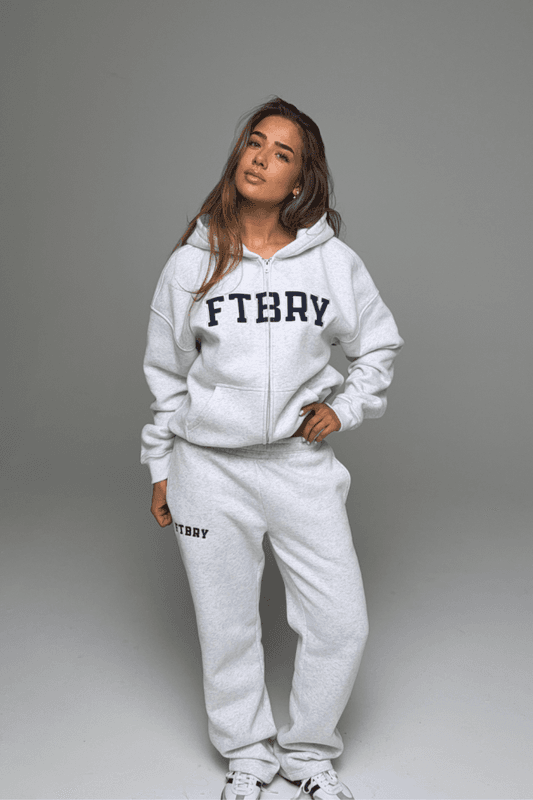 Off Duty Oversized Zip Hoodie Ivy Grey 