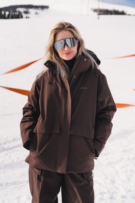 Hovedbilde W Tryvann Down Jacket Dark Brown 