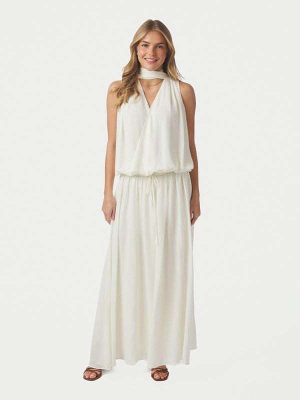 Inge Chiffon Top Offwhite 