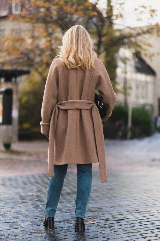 Wool Coat Mid Taupe