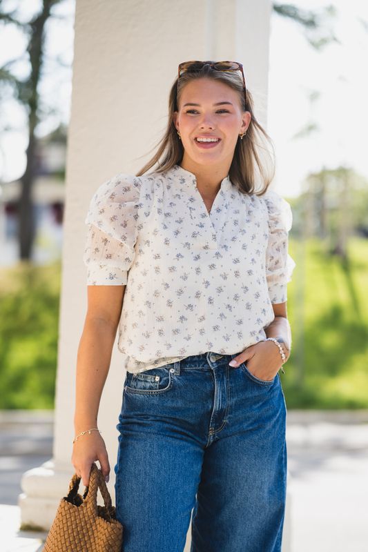 Roella Soft Fleur Blouse Creme 