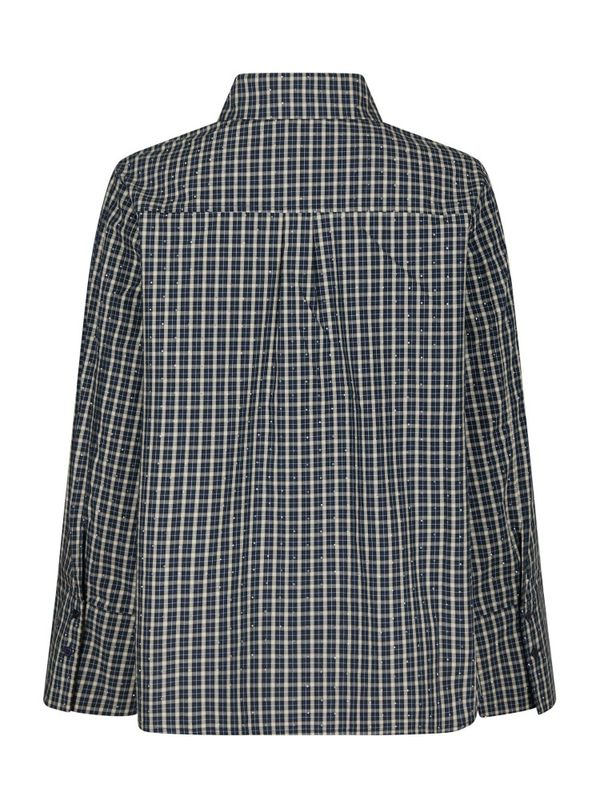 Drew Check Bedaz Shirt Dark Blue 