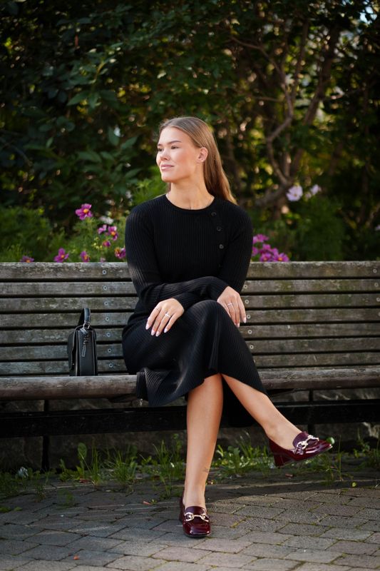 Mima Merino Dress Black 